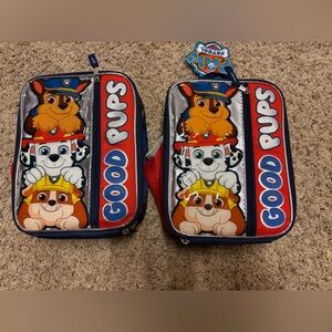 NWT Two Paw Patrol Blue Lunch Bags
